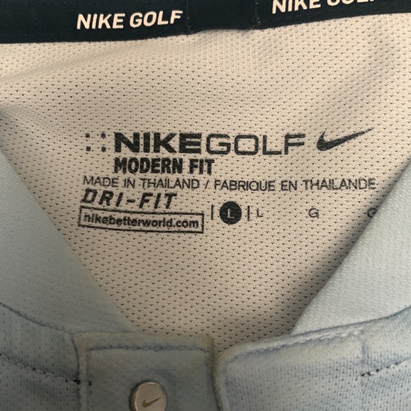 Collarless Nike golf shirt, size Large - Picture 2 of 3